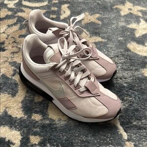 Women's Pink and White Nike Air Max Sneakers
